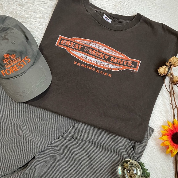 Vtg y2k Delta Great Smoky Mnts. Tennessee short sleeve tee - Picture 4 of 13